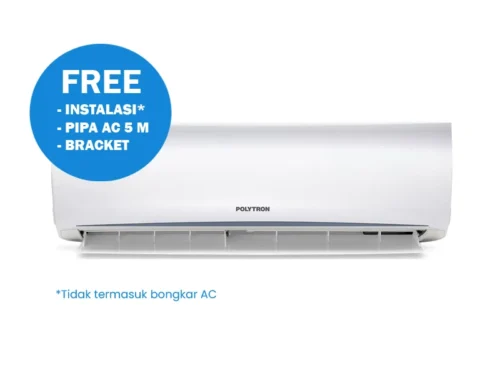 POLYTRON AC SPLIT 1 PK STANDARD - FREE INSTALLATION, PIPA & BRACKET