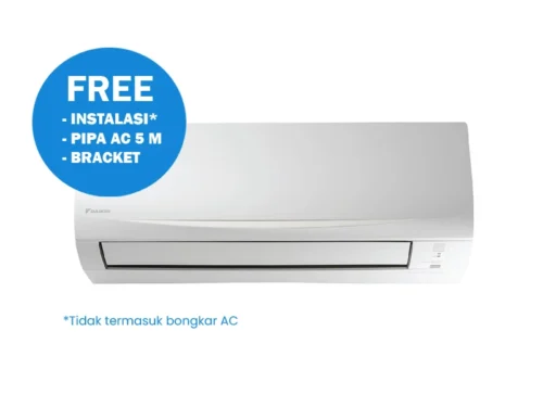 DAIKIN AC SPLIT MULTI 1/2 + 3/4 PK INVERTER - FREE INSTALLATION, PIPA & BRACKET