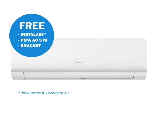 HISENSE AC SPLIT 1/2 PK INVERTER WHITE