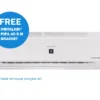SHARP AC SPLIT 1 PK INVERTER WHITE