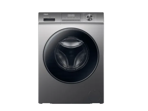 AQUA WASHING MACHINE FRONT LOADING 8.5 KG DARK SILVER